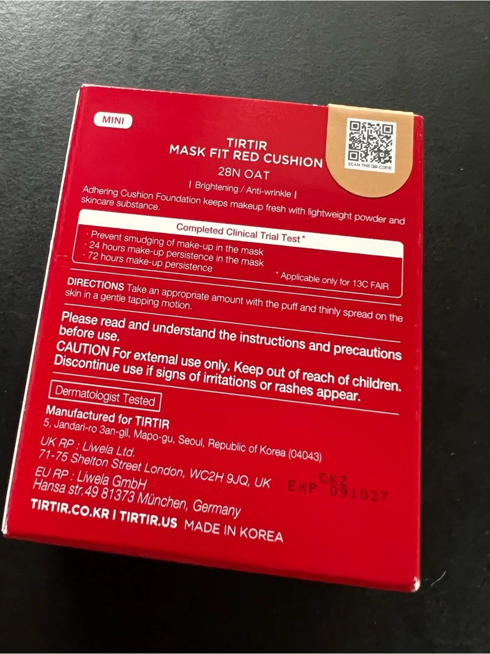 TIRTIR Mask Red Cushion